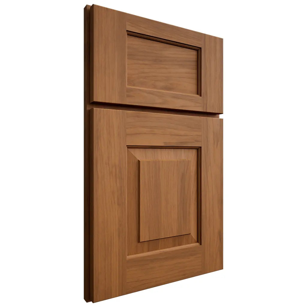 Shiloh Cabinetry Full Overlay Hamlin Hickory Plain Cut Chestnut Door