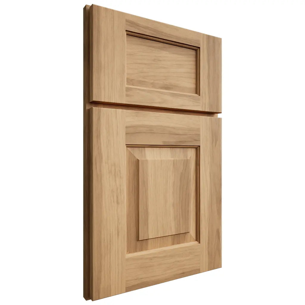 Shiloh Cabinetry Full Overlay Hamlin Hickory Plain Cut Natural Door