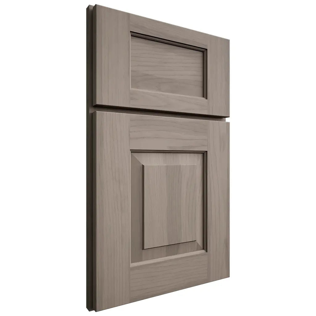 Shiloh Cabinetry Full Overlay Hamlin Hickory Plain Cut Sterling Door