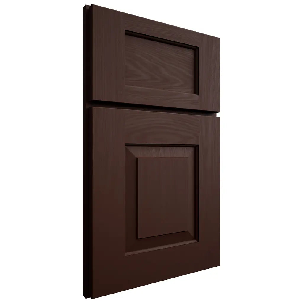 Shiloh Cabinetry Full Overlay Hamlin Maple Plain Cut Cocoa Door