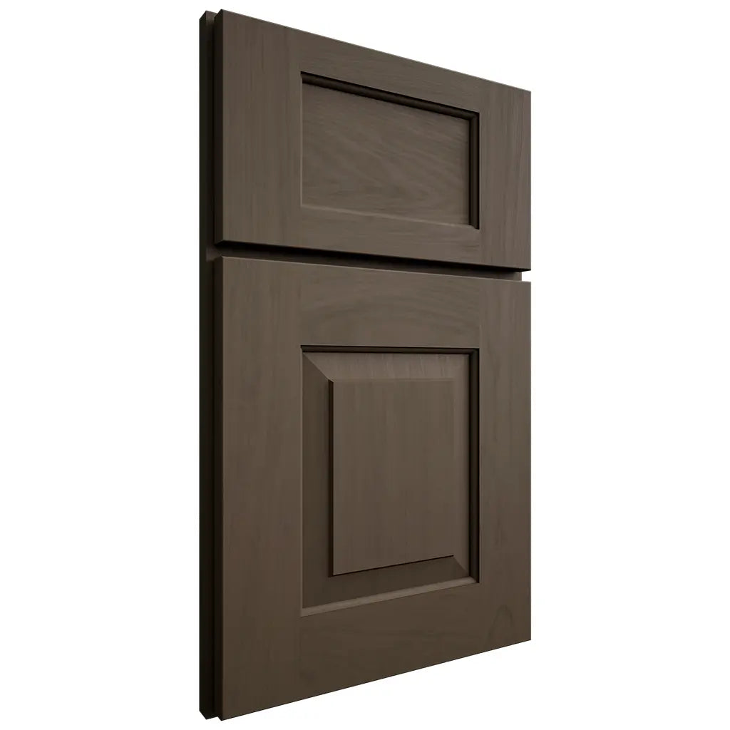 Shiloh Cabinetry Full Overlay Hamlin Maple Plain Cut Perfect Brown Door