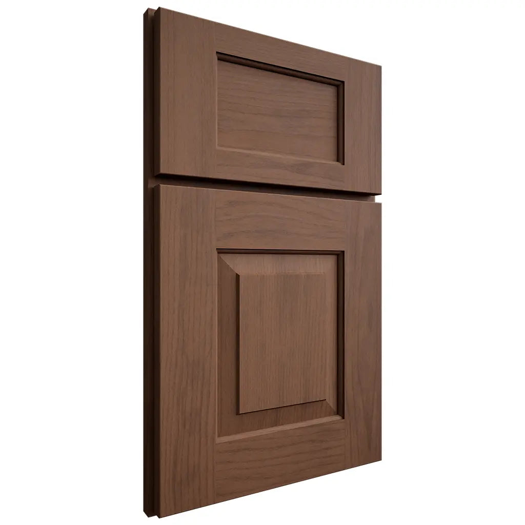 Shiloh Cabinetry Full Overlay Hamlin Walnut Plain Cut Natural Door