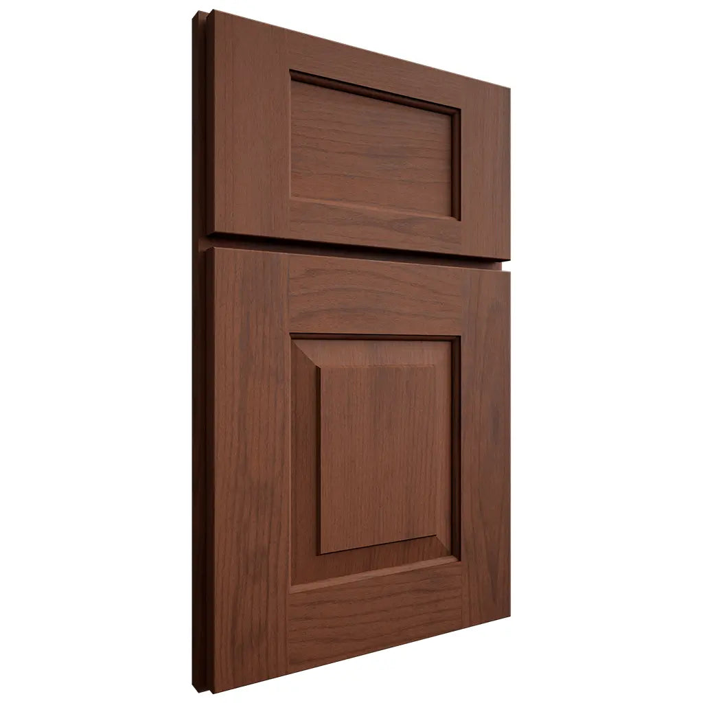 Shiloh Cabinetry Full Overlay Hamlin Walnut Plain Cut Rye Door