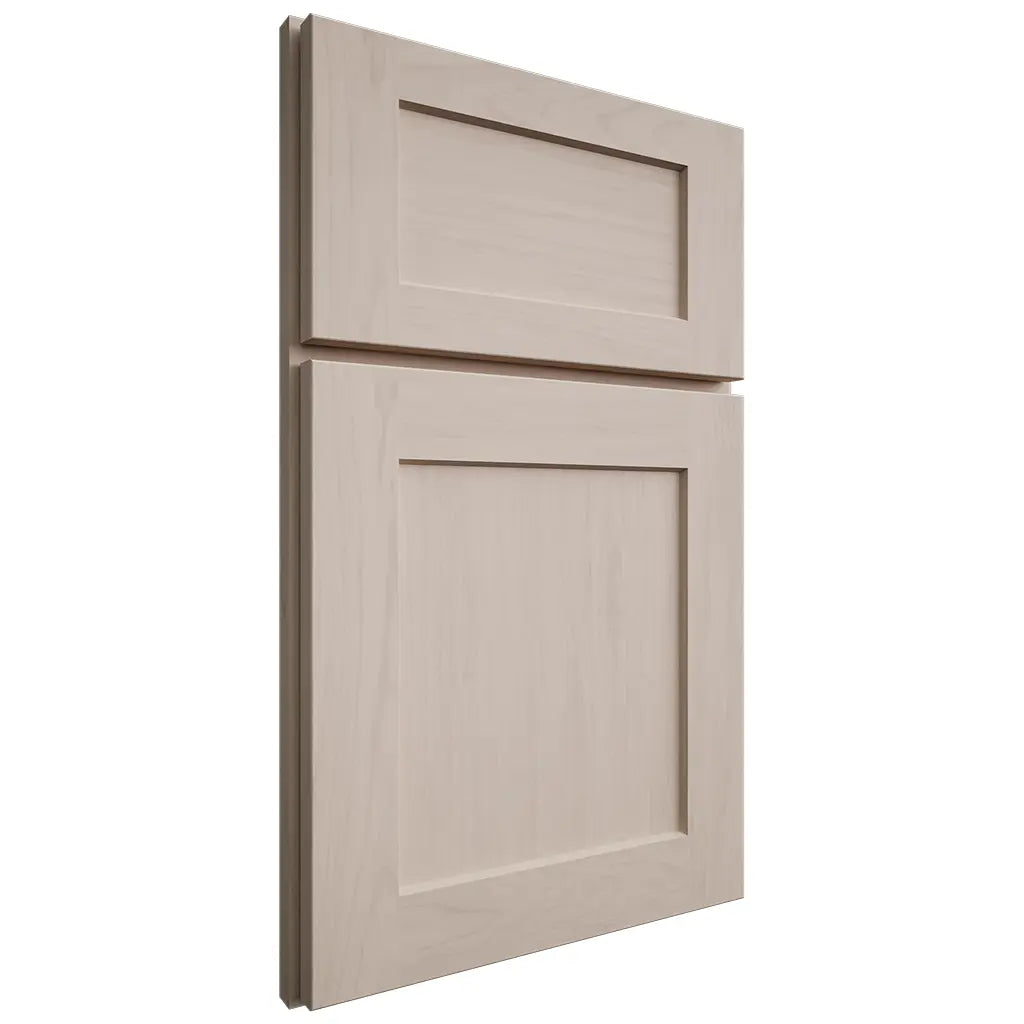 Shiloh Cabinetry Full Overlay Hanover Alder Plain Cut White Sands Door