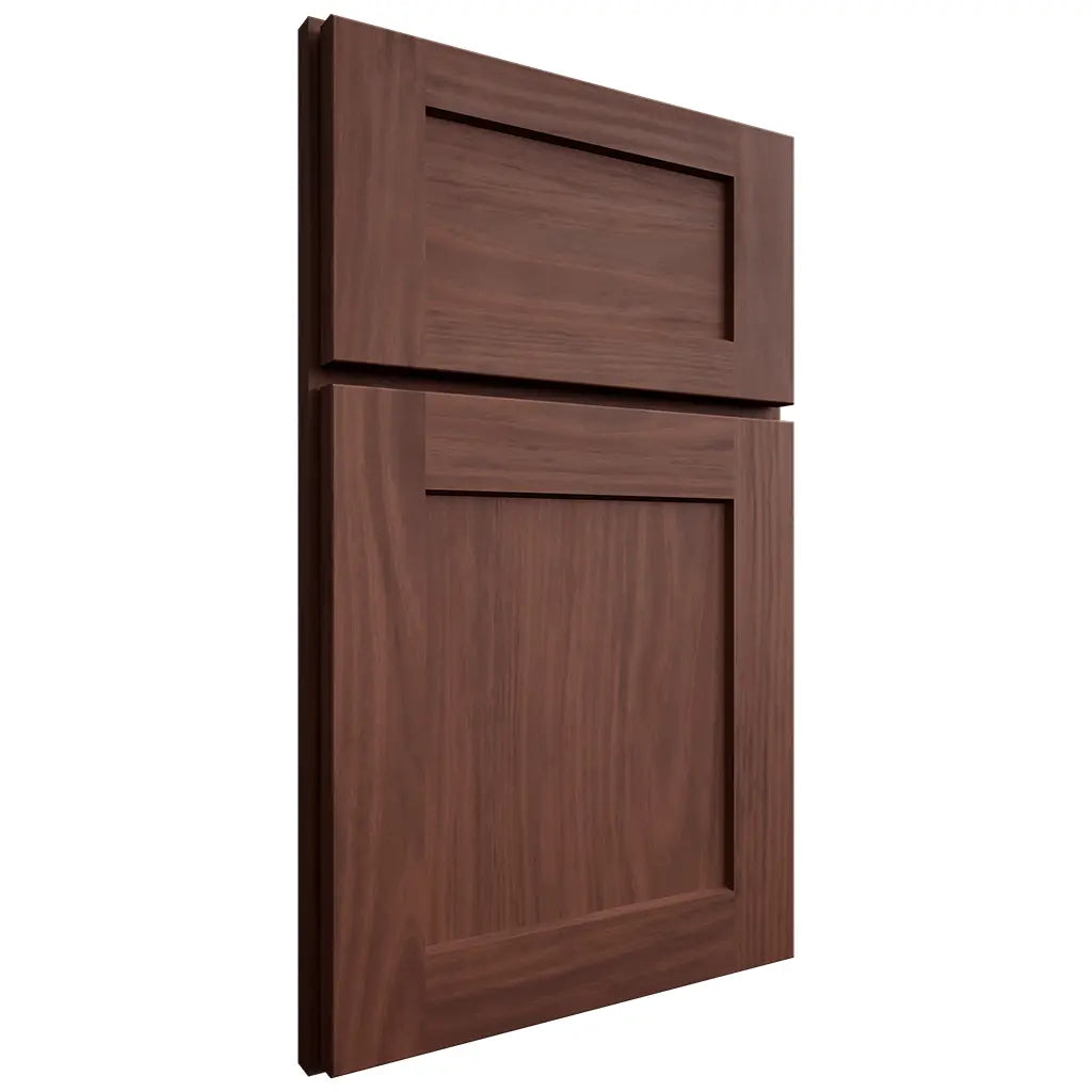 Shiloh Cabinetry Full Overlay Hanover Cherry Plain Cut Bourbon Door