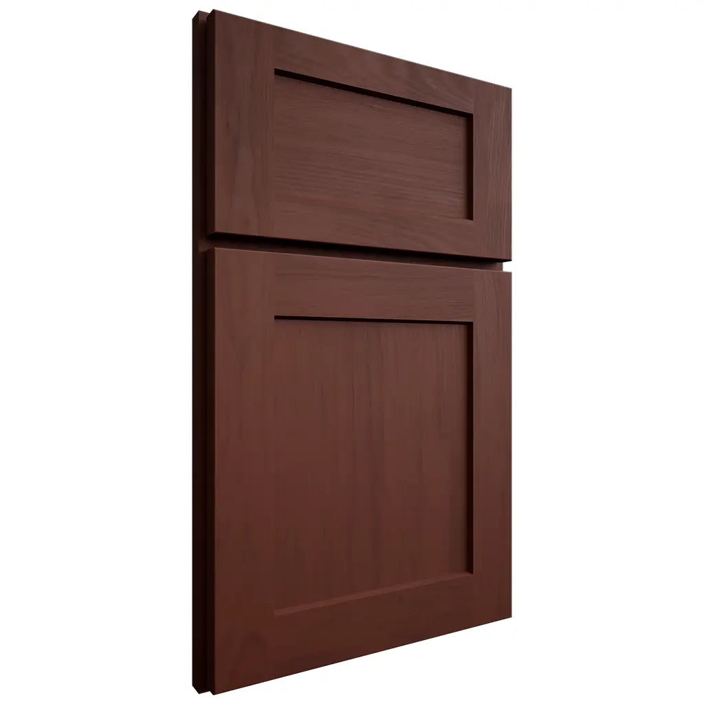 Shiloh Cabinetry Full Overlay Hanover Maple Plain Cut Sable Door