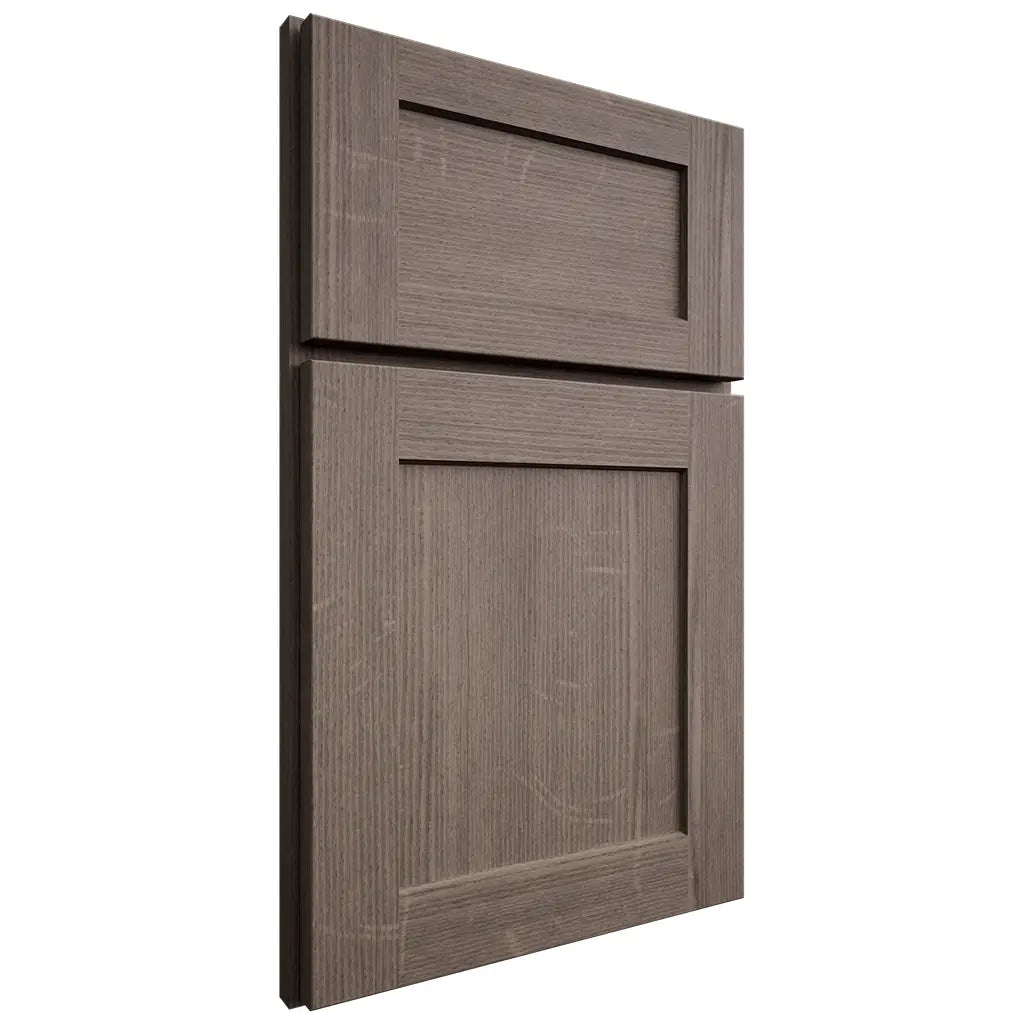 Shiloh Cabinetry Full Overlay Hanover White Oak Quarter Sawn Clay Door