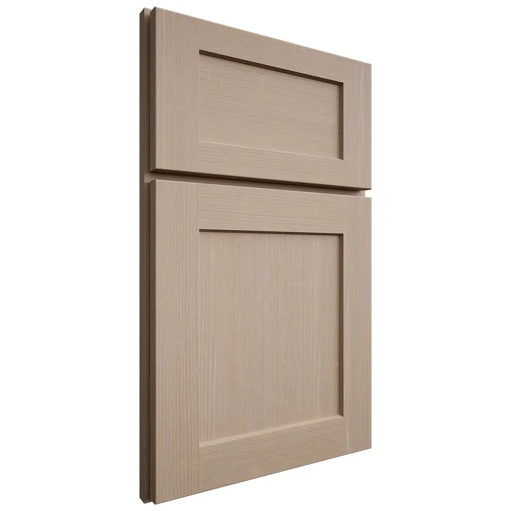 Shiloh Cabinetry Full Overlay Hanover White Oak Quarter Sawn Straw Door