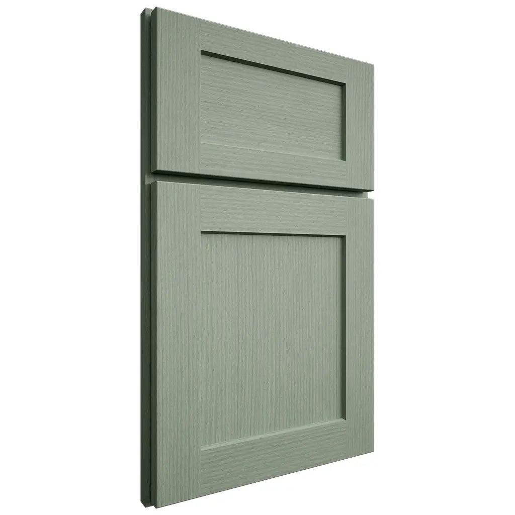 Shiloh Cabinetry Full Overlay Hanover White Oak Rift Cut Moss Door