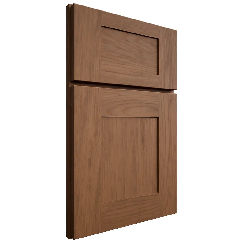 Shiloh Cabinetry Full Overlay Hartford Alder Plain Cut Walnut Door
