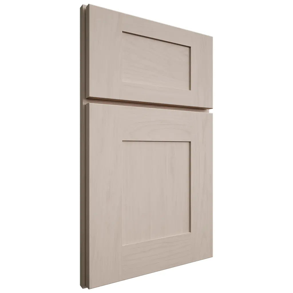 Shiloh Cabinetry Full Overlay Hartford Alder Plain Cut White Sands Door