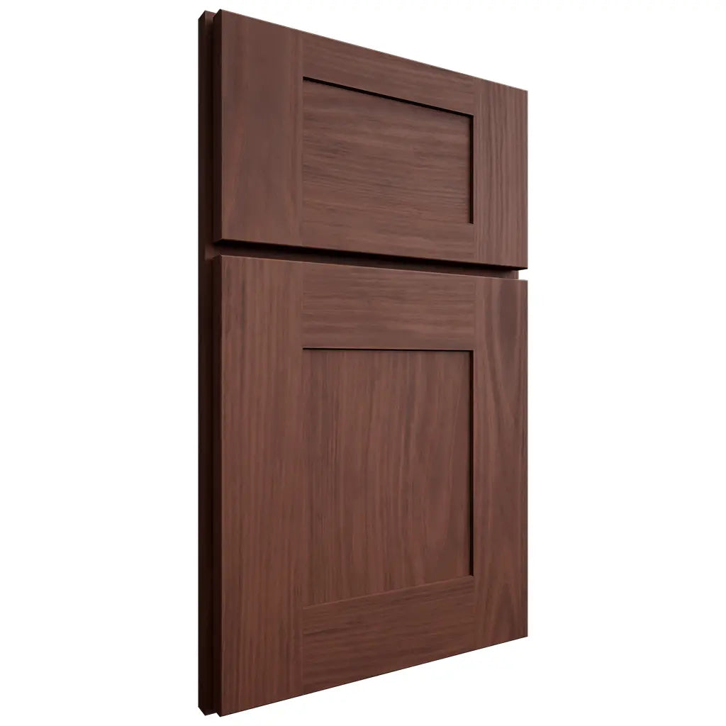 Shiloh Cabinetry Full Overlay Hartford Cherry Plain Cut Bourbon Door