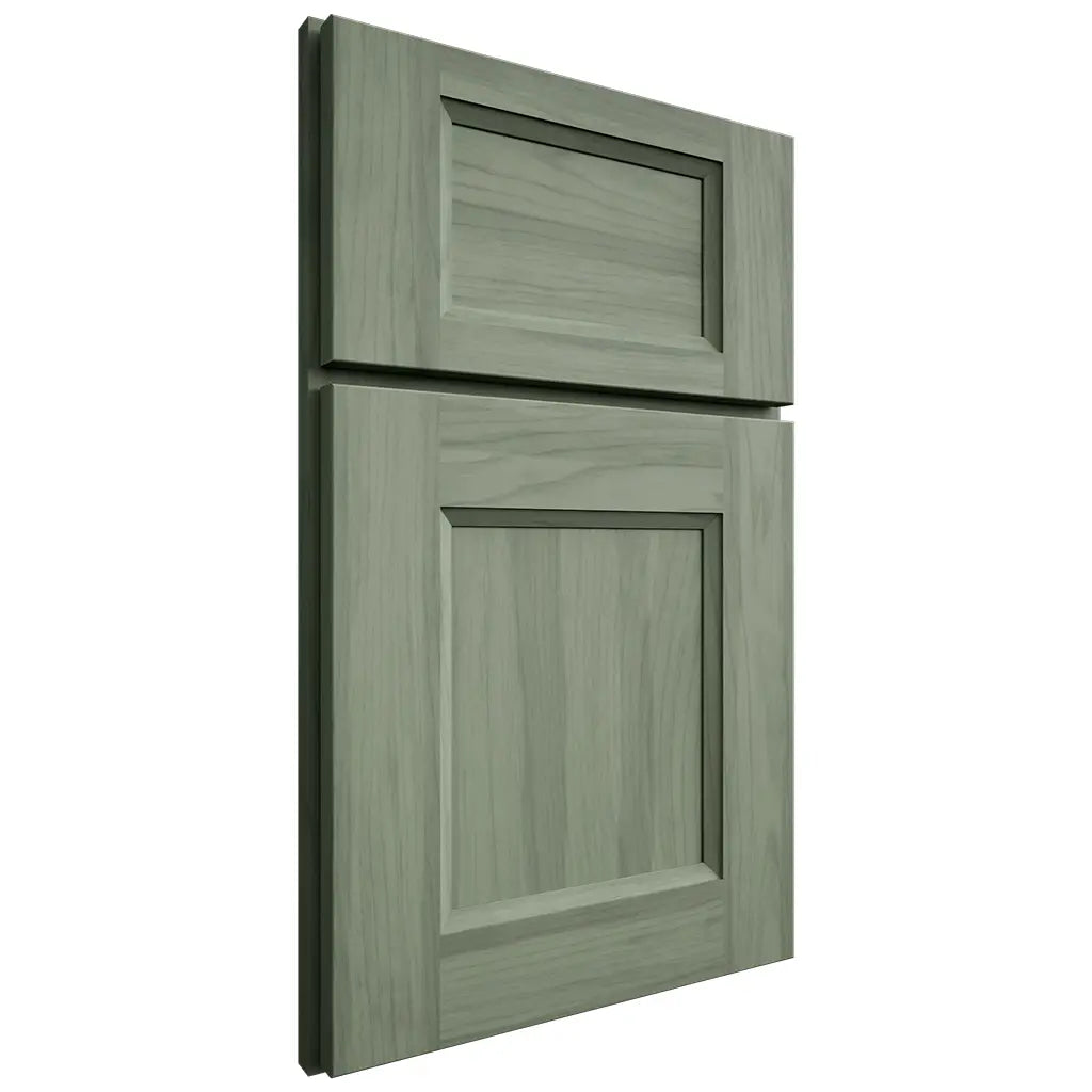 Shiloh Cabinetry Full Overlay Hartford Hickory Plain Cut Moss Door