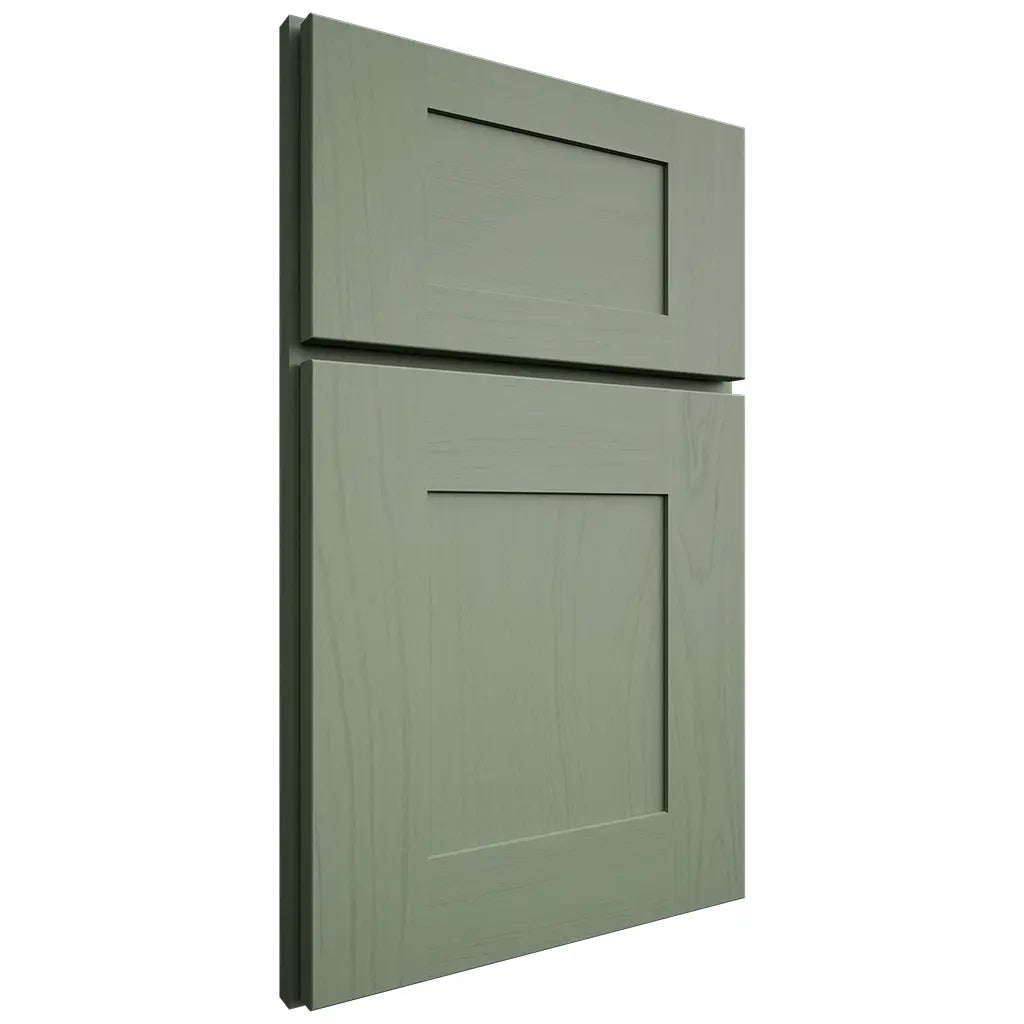 Shiloh Cabinetry Full Overlay Hartford Poplar Plain Cut Moss Door