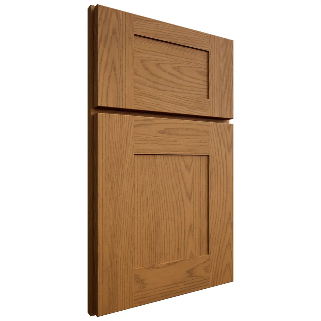 Shiloh Cabinetry Full Overlay Hartford Red Oak Plain Cut Autumn Door