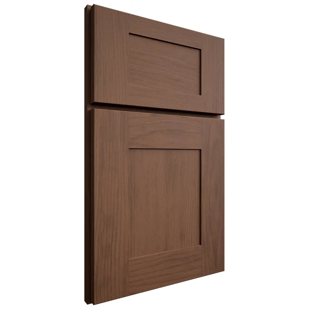 Shiloh Cabinetry Full Overlay Hartford Walnut Plain Cut Natural Door