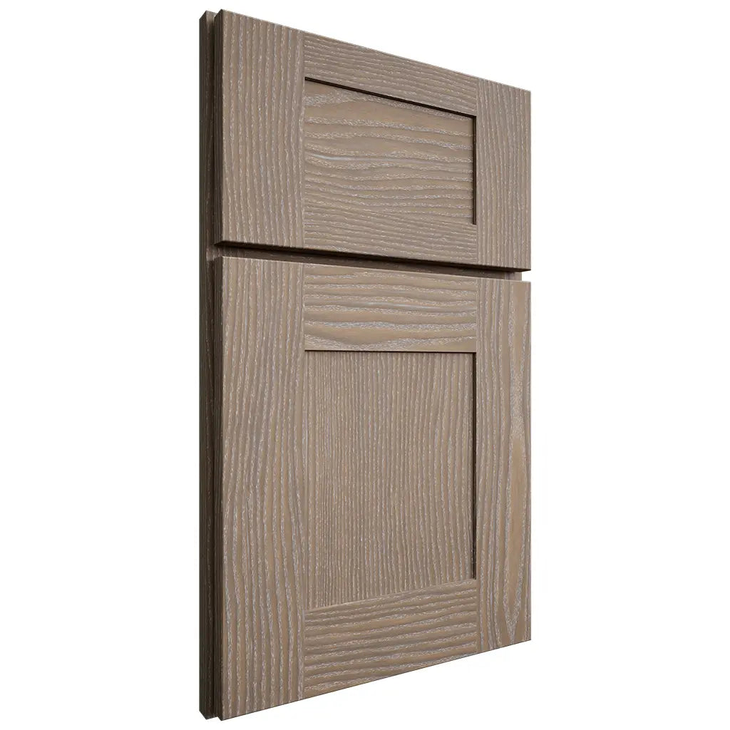 Shiloh Cabinetry Full Overlay Hartford White Oak Plain Cut Almond Door