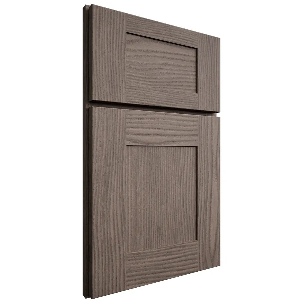 Shiloh Cabinetry Full Overlay Hartford White Oak Plain Cut Clay Door