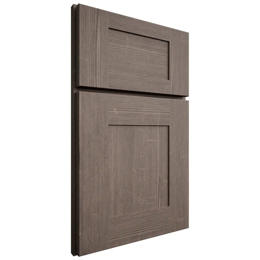 Shiloh Cabinetry Full Overlay Hartford White Oak Quarter Sawn Clay Door