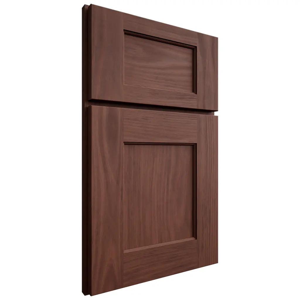 Shiloh Cabinetry Full Overlay Heritage Cherry Plain Cut Bourbon Door
