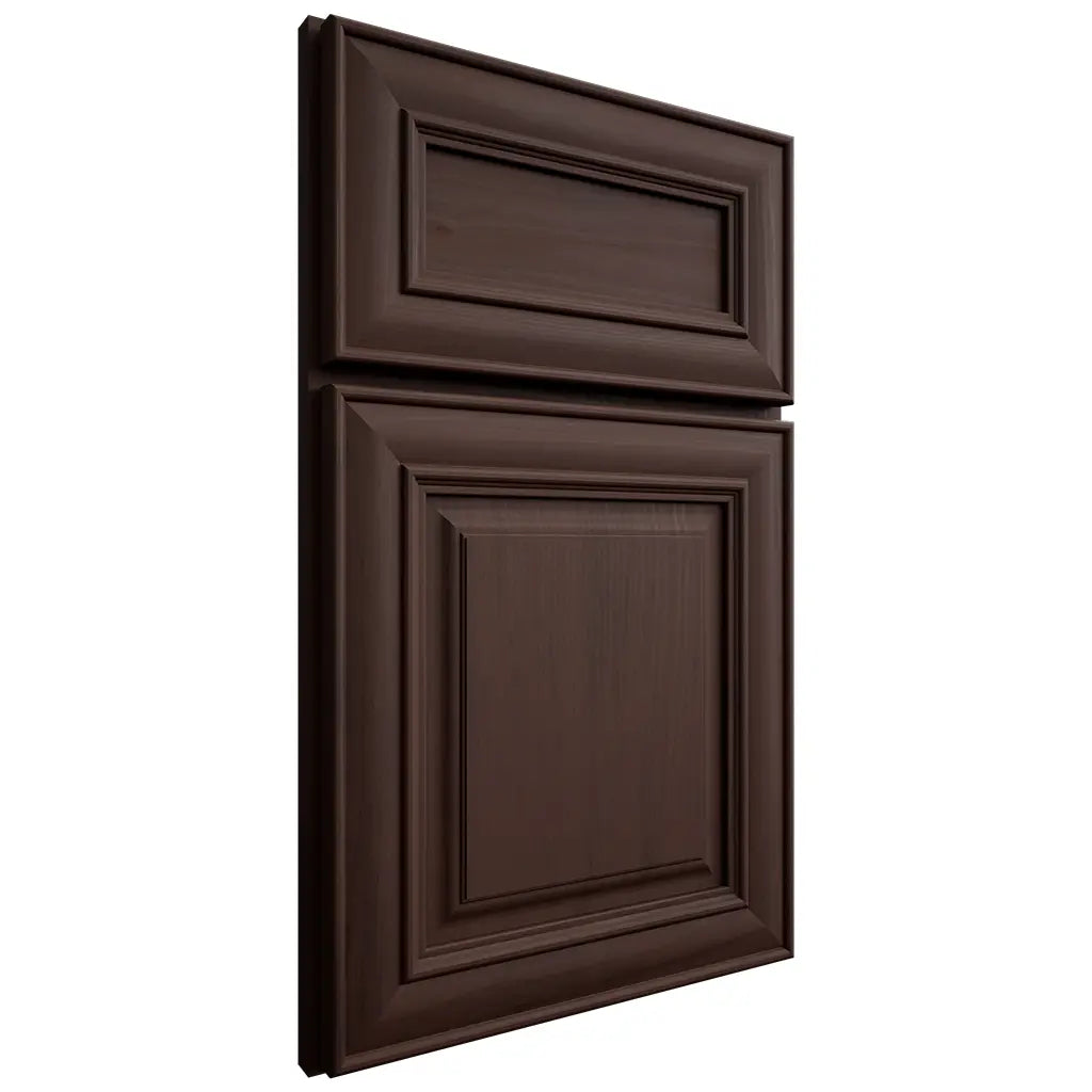 Shiloh Cabinetry Full Overlay Kendall Walnut Plain Cut Bison Door