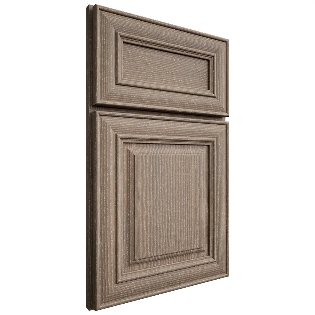 Shiloh Cabinetry Full Overlay Kendall White Oak Quarter Sawn Almond Door
