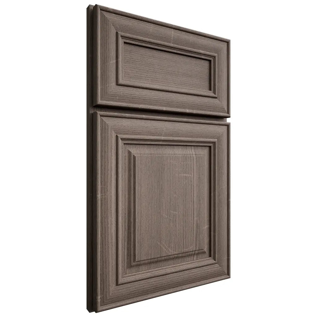 Shiloh Cabinetry Full Overlay Kendall White Oak Quarter Sawn Clay Door