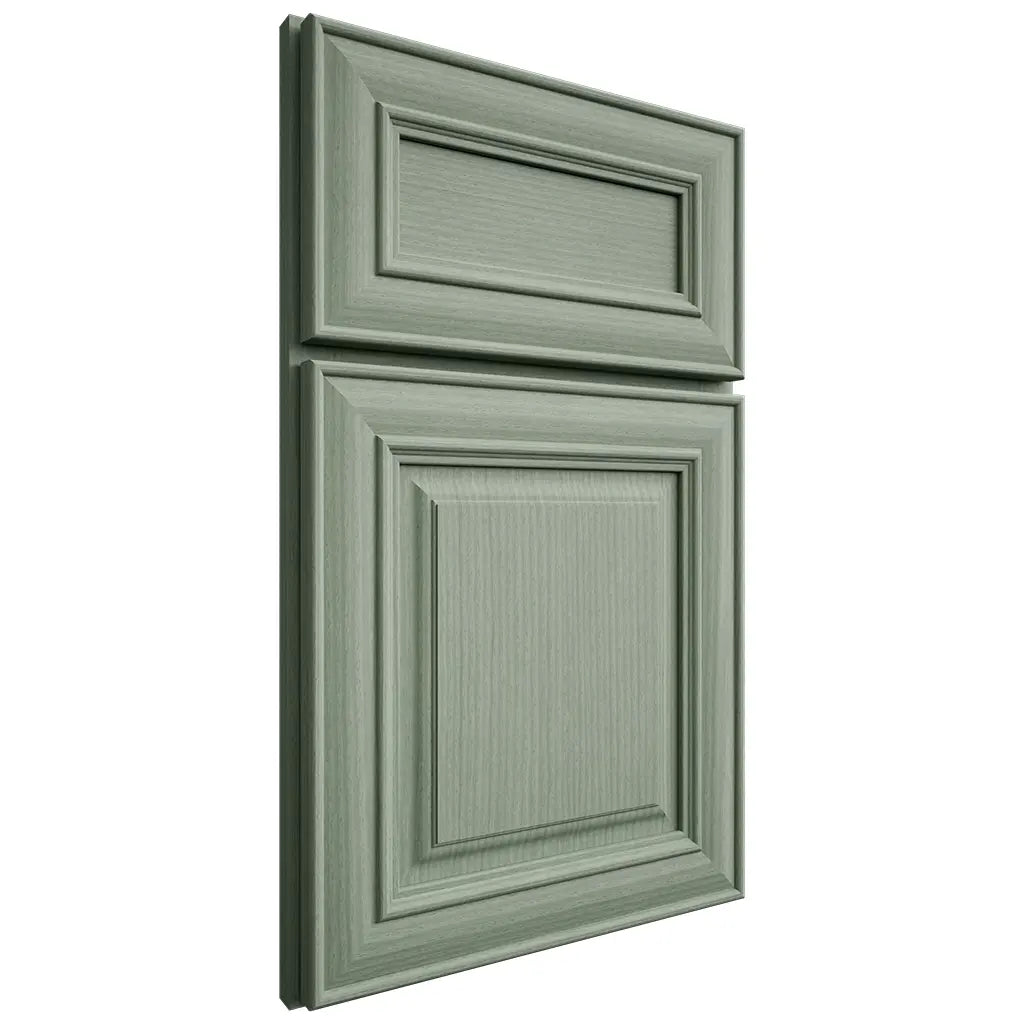 Shiloh Cabinetry Full Overlay Kendall White Oak Rift Cut Moss Door