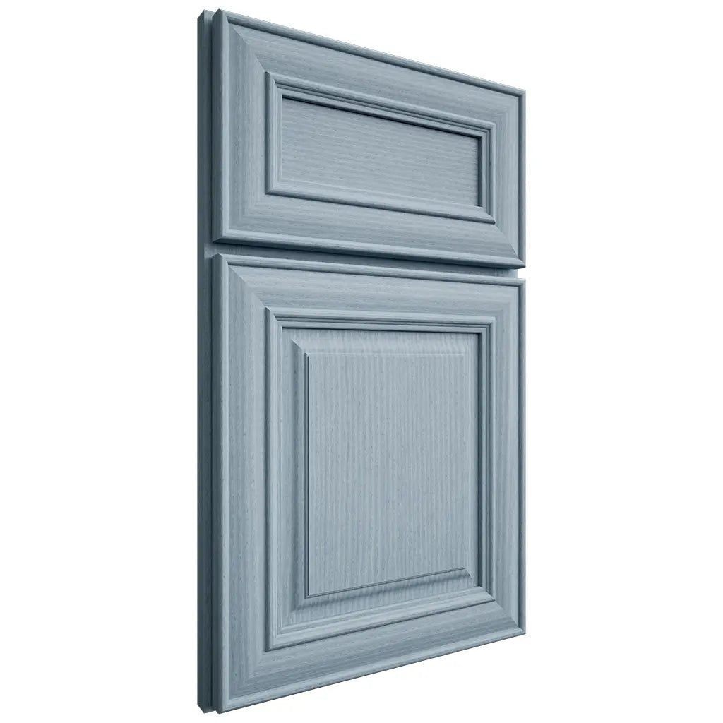 Shiloh Cabinetry Full Overlay Kendall White Oak Rift Cut Sky Door