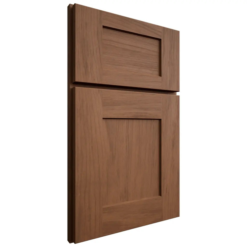 Shiloh Cabinetry Full Overlay Lancaster Alder Plain Cut Cola Door