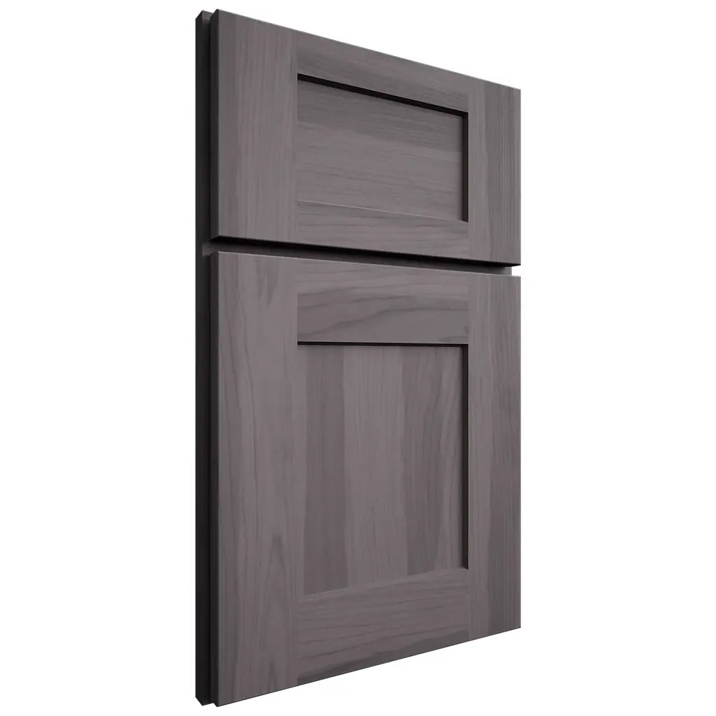Shiloh Cabinetry Full Overlay Lancaster Hickory Plain Cut Cadet Door