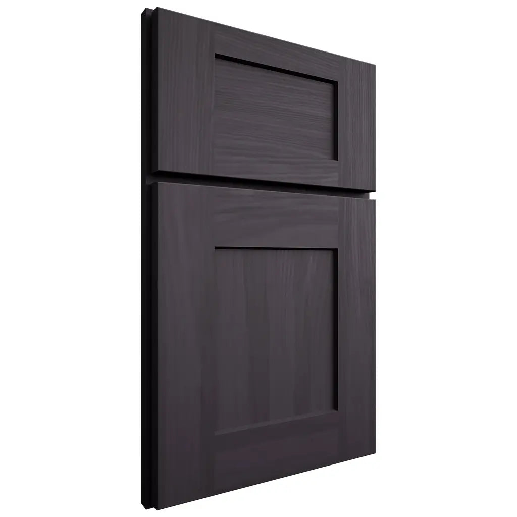 Shiloh Cabinetry Full Overlay Lancaster Hickory Plain Cut Harbor Door