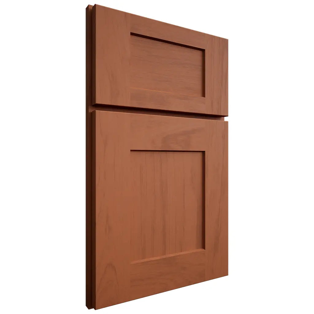 Shiloh Cabinetry Full Overlay Lancaster Maple Plain Cut Spice Door