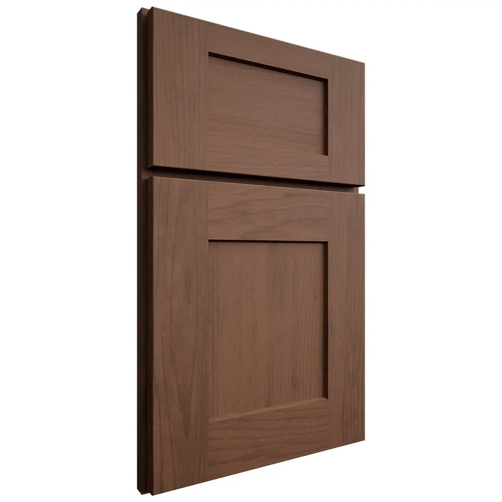 Shiloh Cabinetry Full Overlay Lancaster Walnut Plain Cut Natural Door