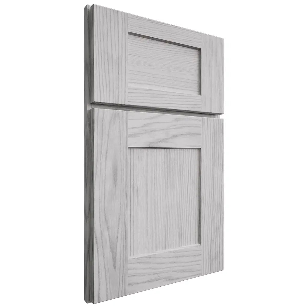 Shiloh Cabinetry Full Overlay Lancaster Walnut Plain Cut Stratus Door