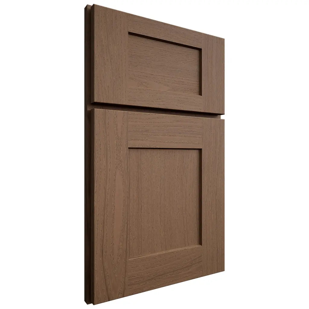 Shiloh Cabinetry Full Overlay Lancaster White Oak Plain Cut Autumn Door