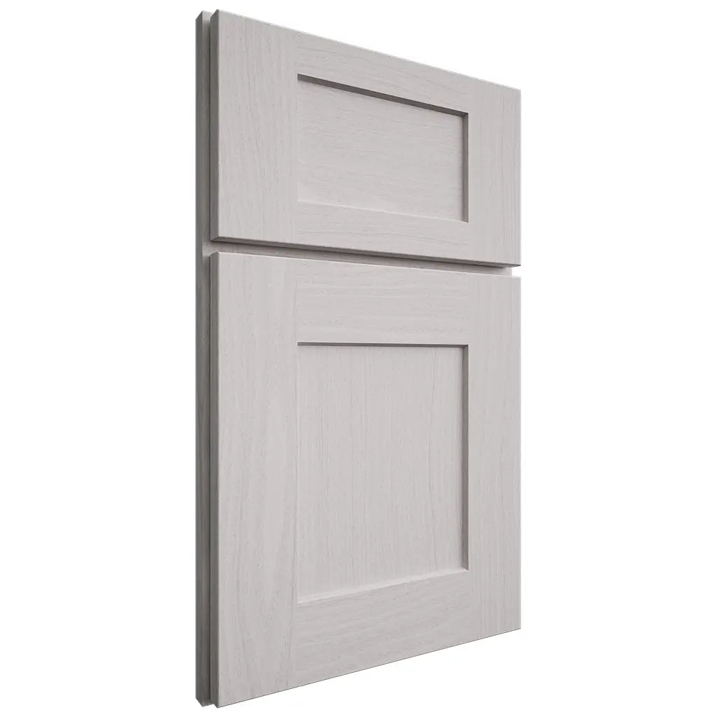 Shiloh Cabinetry Full Overlay Lancaster White Oak Plain Cut Cotton Door