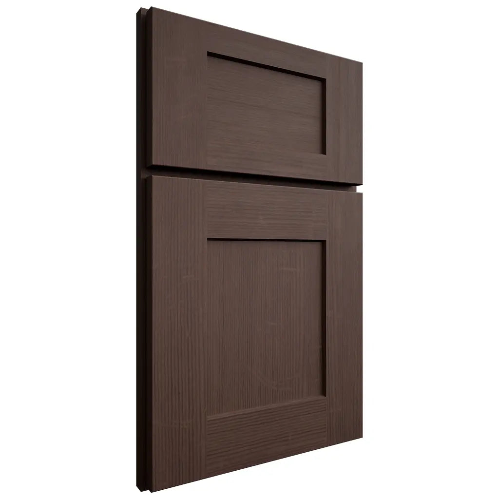 Shiloh Cabinetry Full Overlay Lancaster White Oak Quarter Sawn Dusk Door