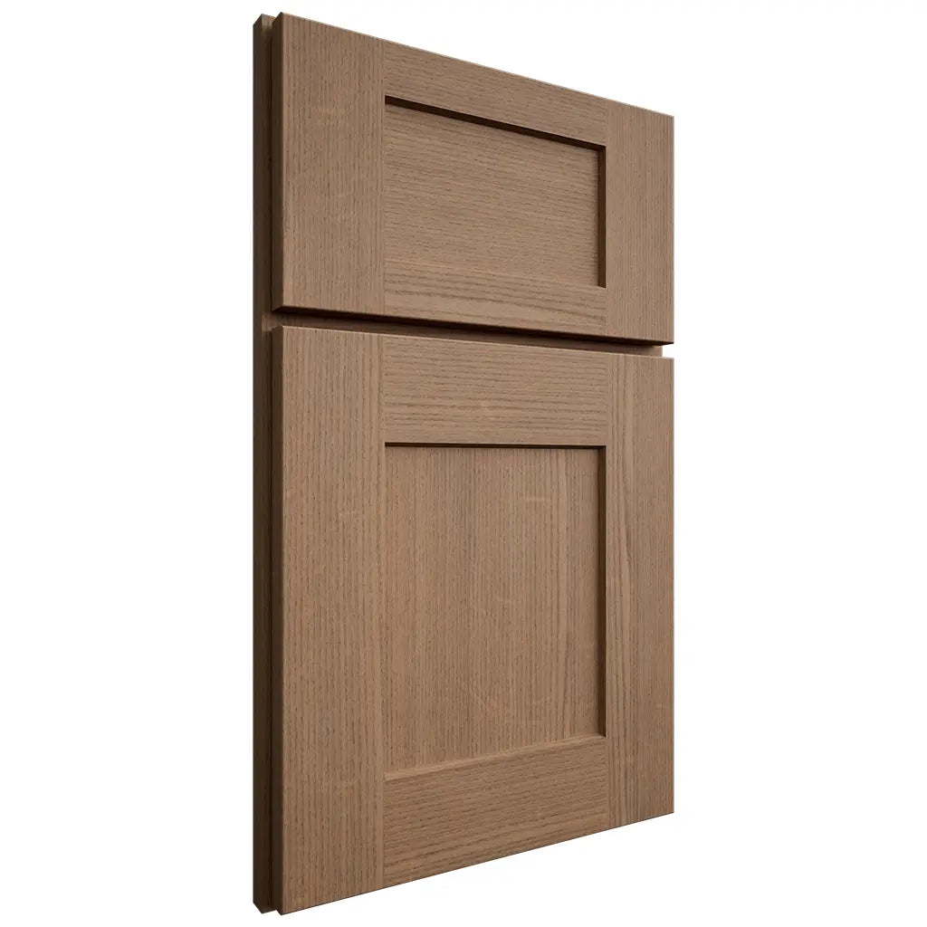 Shiloh Cabinetry Full Overlay Lancaster White Oak Quarter Sawn Medium Door