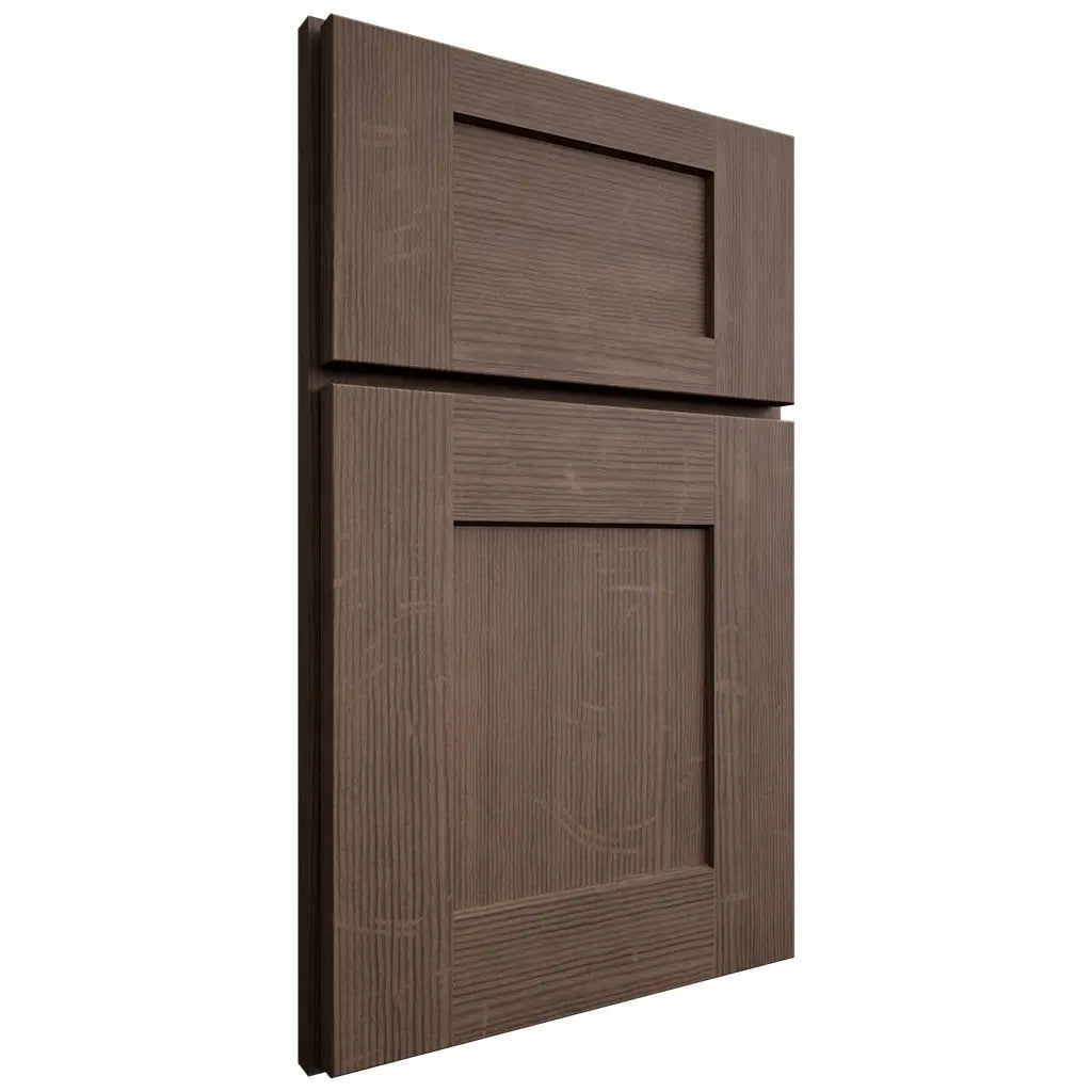 Shiloh Cabinetry Full Overlay Lancaster White Oak Quarter Sawn Mineral Door