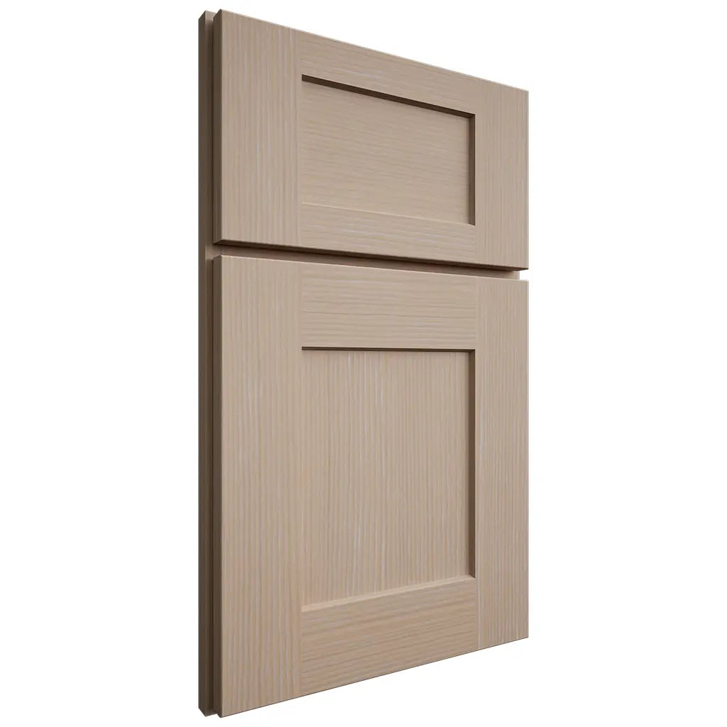 Shiloh Cabinetry Full Overlay Lancaster White Oak Rift Cut Straw Door
