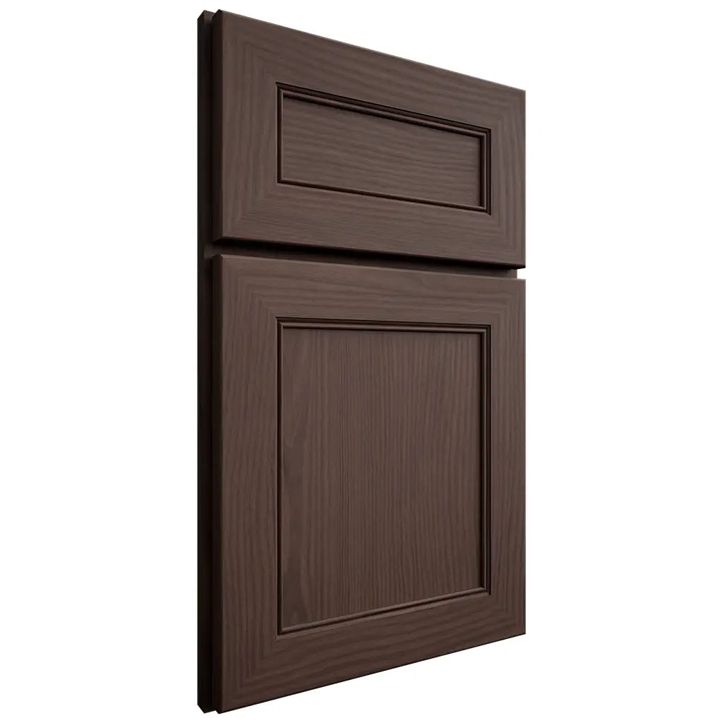 Shiloh Cabinetry Full Overlay Landes White Oak Plain Cut Dusk Door