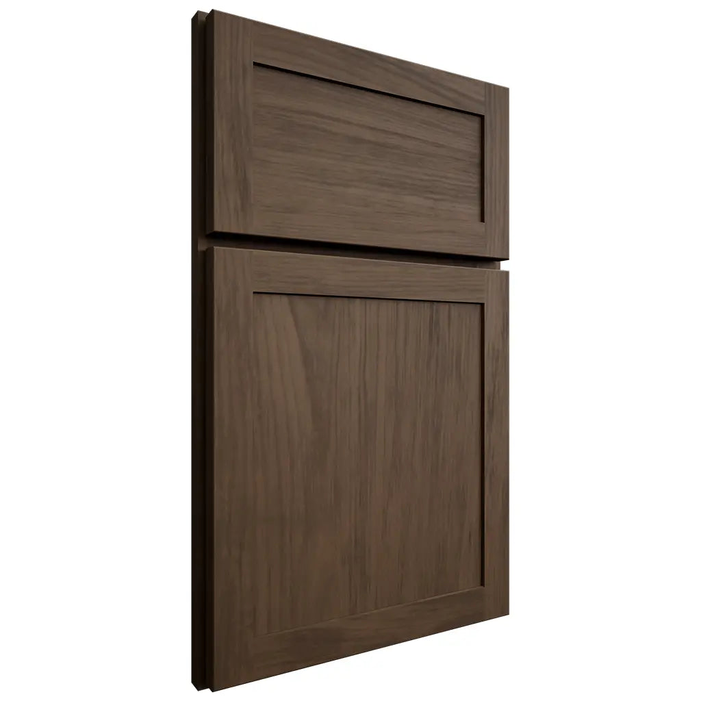 Shiloh Cabinetry Full Overlay Malibu Alder Plain Cut Caviar Door