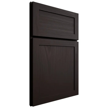 Shiloh Cabinetry Full Overlay Malibu Alder Plain Cut Espresso Door