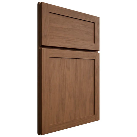 Shiloh Cabinetry Full Overlay Malibu Alder Plain Cut Walnut Door