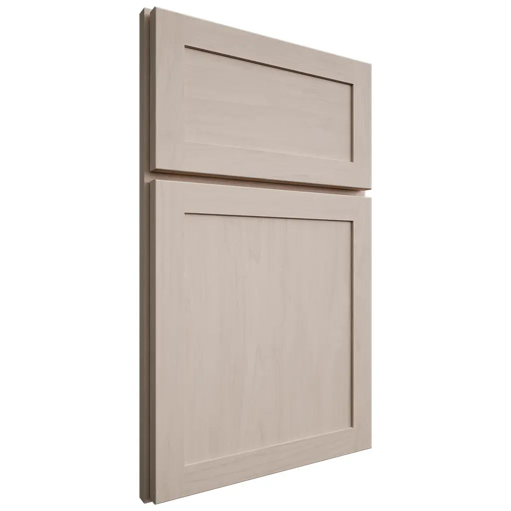 Shiloh Cabinetry Full Overlay Malibu Alder Plain Cut White Sands Door