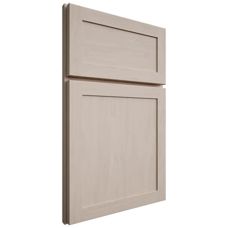 Shiloh Cabinetry Full Overlay Malibu Alder Plain Cut White Sands Door