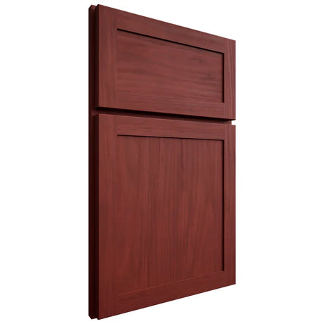 Shiloh Cabinetry Full Overlay Malibu Cherry Plain Cut Red Door