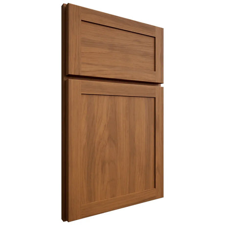 Shiloh Cabinetry Full Overlay Malibu Hickory Plain Cut Chestnut Door
