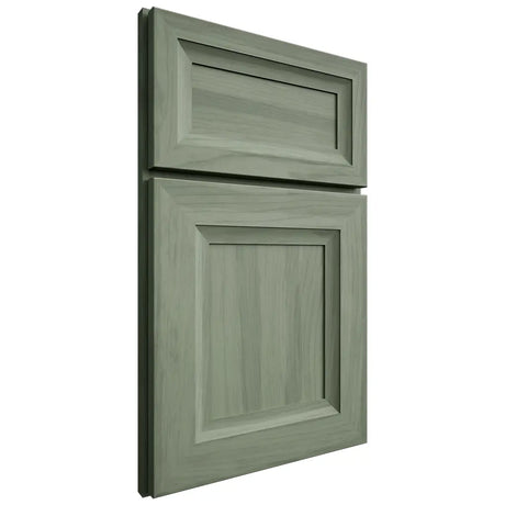 Shiloh Cabinetry Full Overlay Malibu Hickory Plain Cut Moss Door